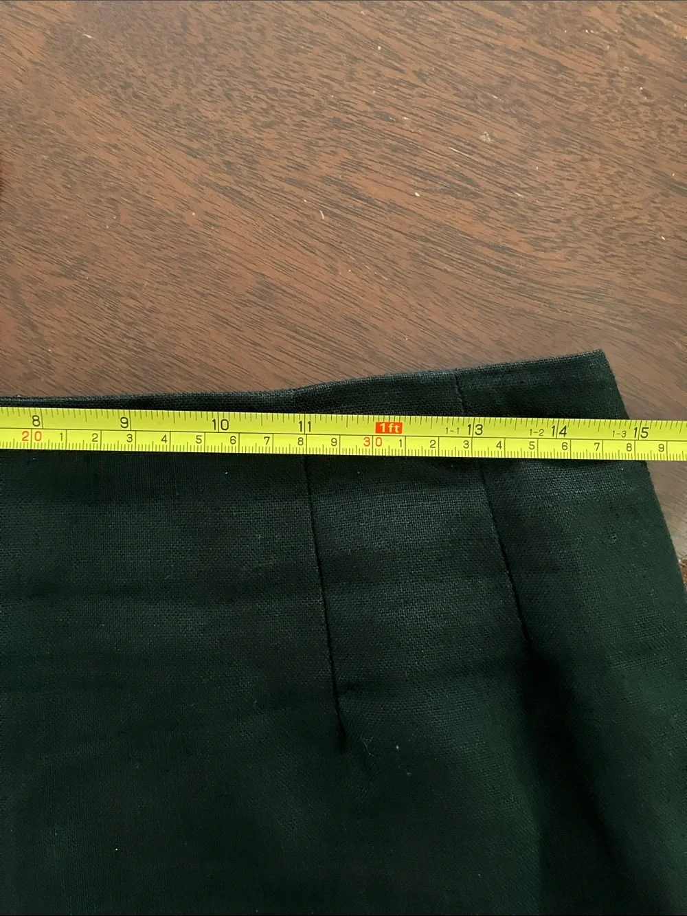Vintage Bill Blass Blassport Black Linen Pencil Skirt Fits 8/10